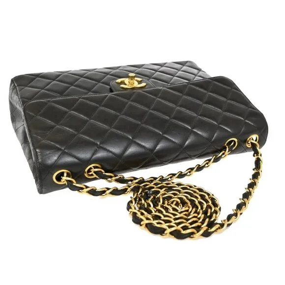 CHANEL CC Matelasse 30 Chain Shoulder Bag Leather Black - Picture 7 of 14